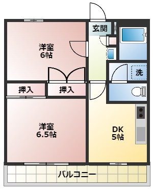 ＪＲ外房線 茂原駅 バス乗車時間：8分 最寄りバス停で下車 徒歩3分 3階建 築30年の間取り写真