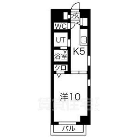 地下鉄桜通線 桜本町駅 徒歩5分 6階建 築24年の間取り写真