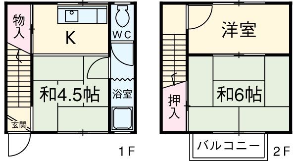 コーポ総和の間取り写真