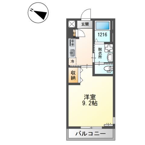 南海高野線 初芝駅 徒歩7分 2階建 築8年の間取り写真
