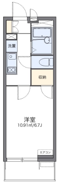 レオパレスエントピアの間取り写真