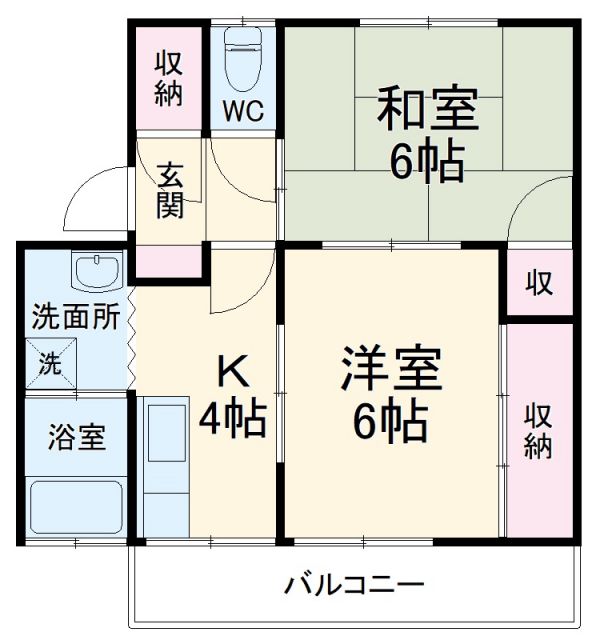 Ｔｒｉｖｉａマンション　Ａの間取り