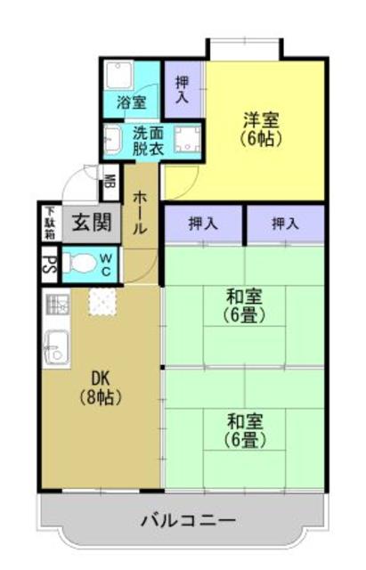 鹿児島市小野のマンションの間取り