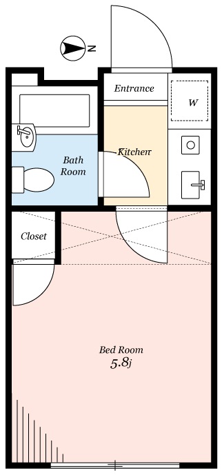 スカイピア元住吉の間取り