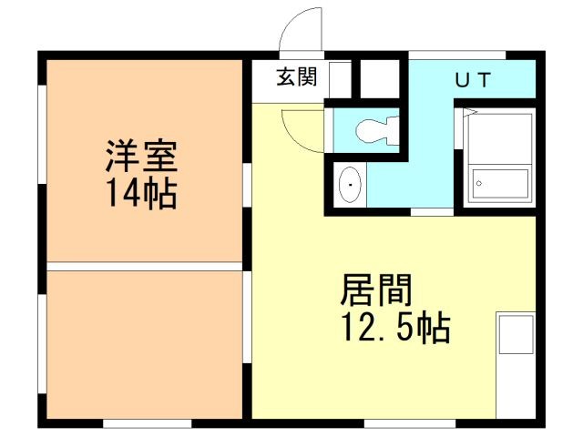 苫小牧市幸町のマンションの間取り