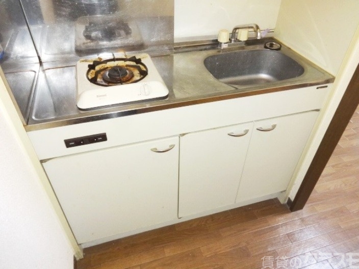 キッチン　１口コンロ付きキッチンです★自炊頑張って下さい★