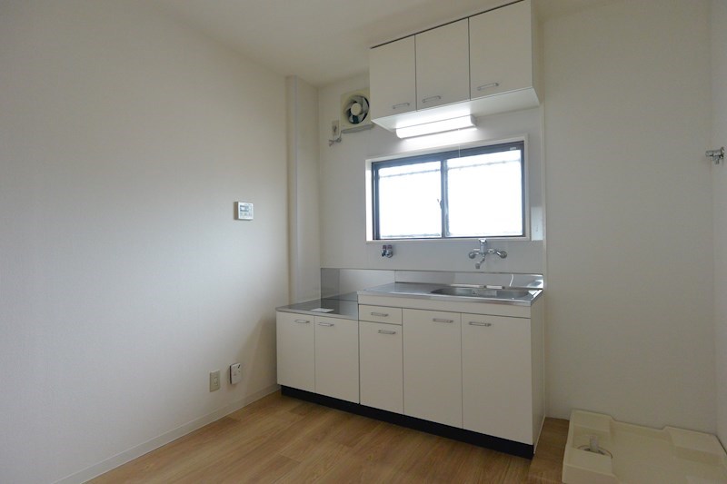 キッチン　2口ガスコンロ設置可能