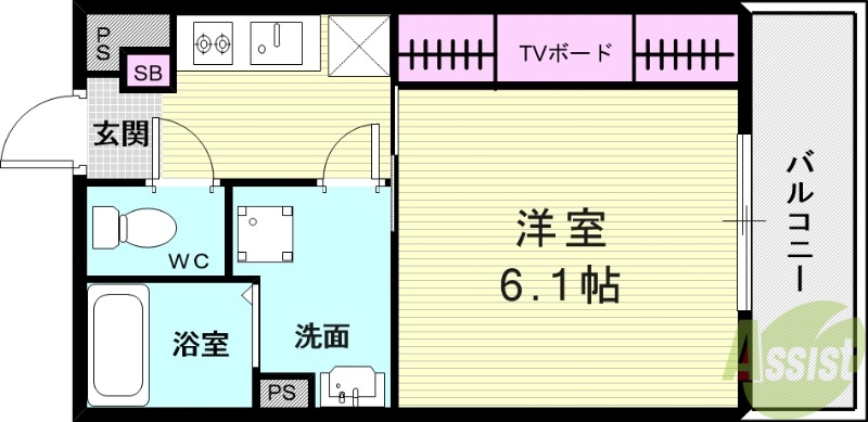 リブリ・Y.Y響の間取り