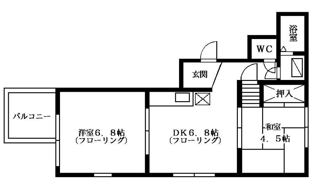 福岡市早良区高取のマンションの間取り