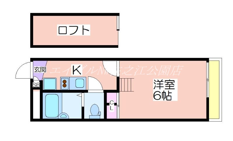 レオパレス南加賀屋の間取り