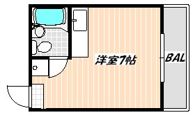 船橋市本中山のマンションの間取り