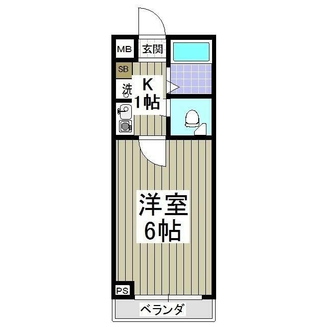 熊谷市見晴町のマンションの間取り