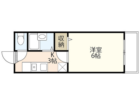 安芸郡坂町横浜中央のマンションの間取り