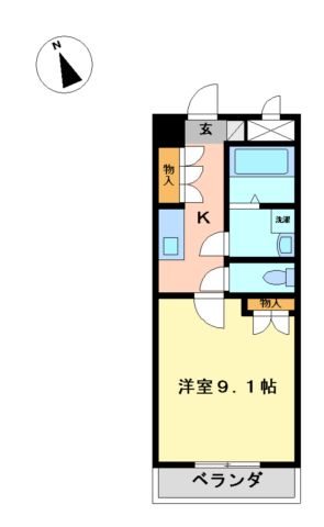 アメニティ　大蒲の間取り