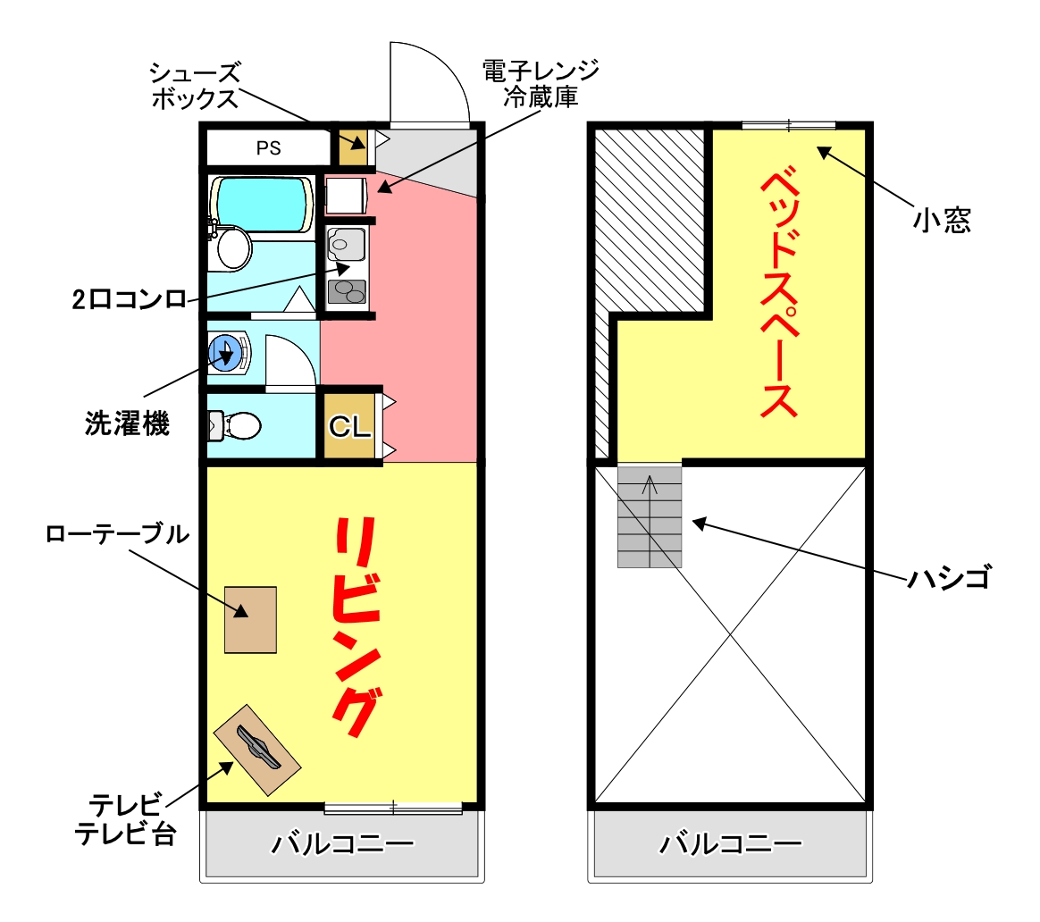 堺市北区新金岡町のマンションの間取り