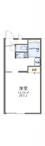 レオパレス赤砂の間取り