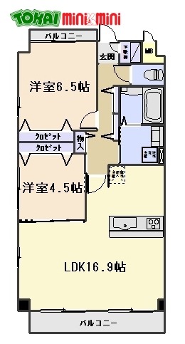 ラフィネーズ　マ　メゾンの間取り