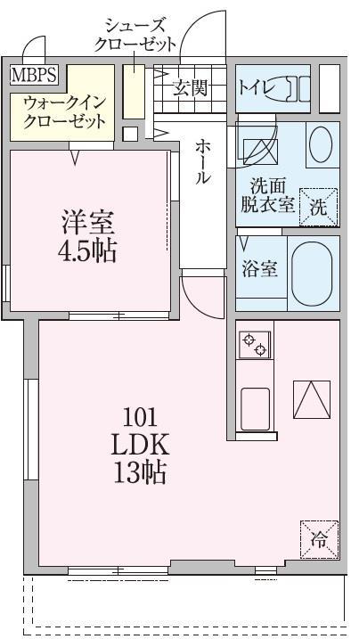 【三郷市谷口のアパートの間取り】