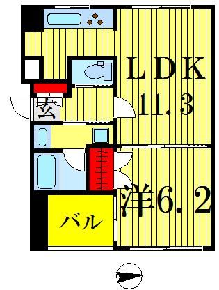 墨田区江東橋のマンションの間取り