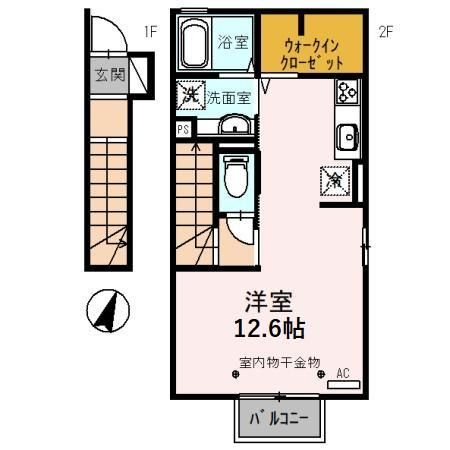 ラスール　A棟の間取り