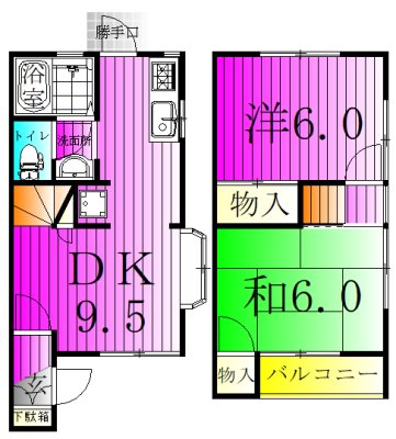 【アムール中村の間取り】