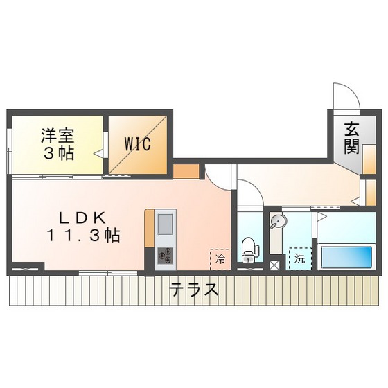 ディーシャンブル　南丸之内Ｄの間取り