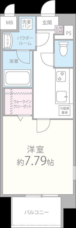 カサアスールの間取り