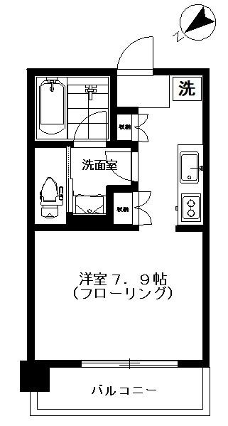 ＢｒｉｌｌｉａＴｏｗｅｒ浜離宮１００６号室の間取り