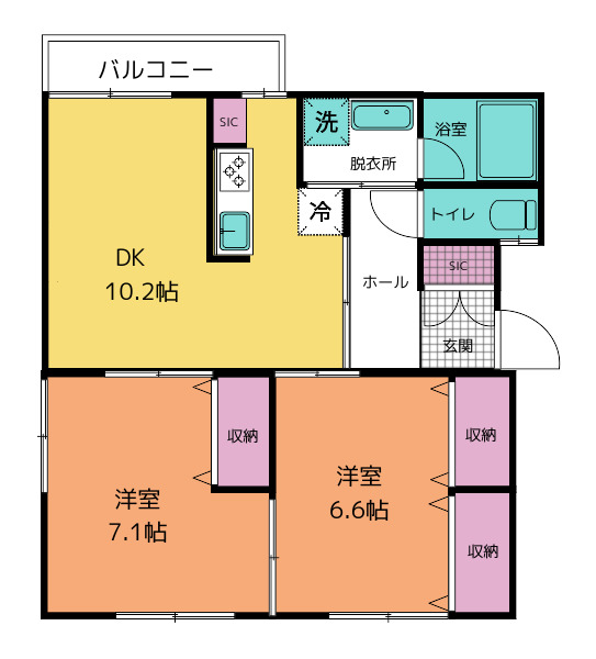 コーポ篠原の間取り