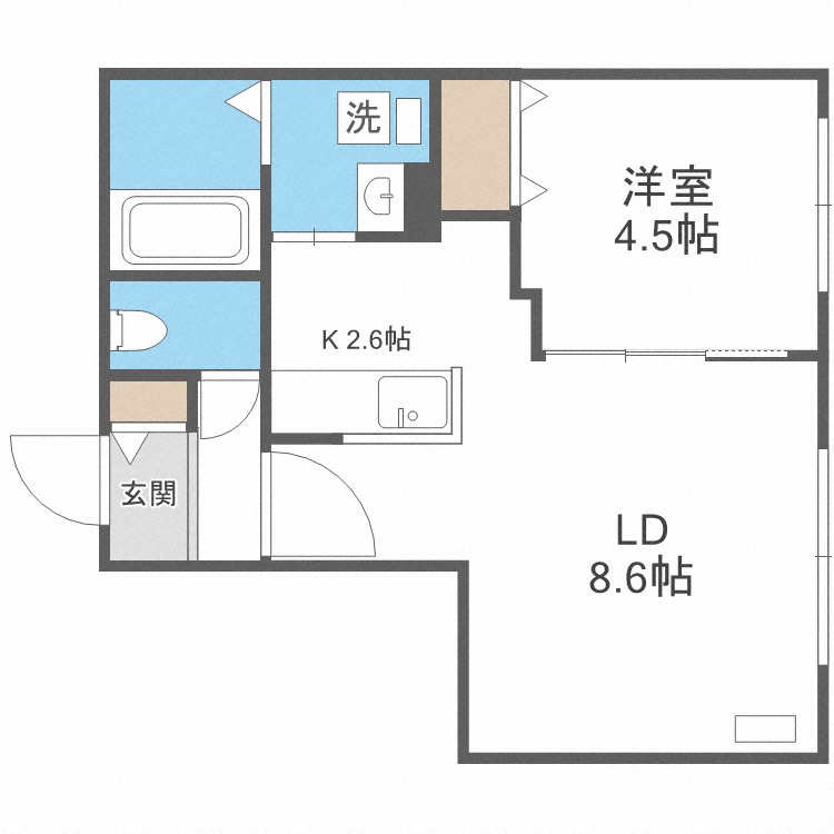 ブランシャール北３条通の間取り