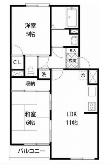 上尾市浅間台のマンションの間取り