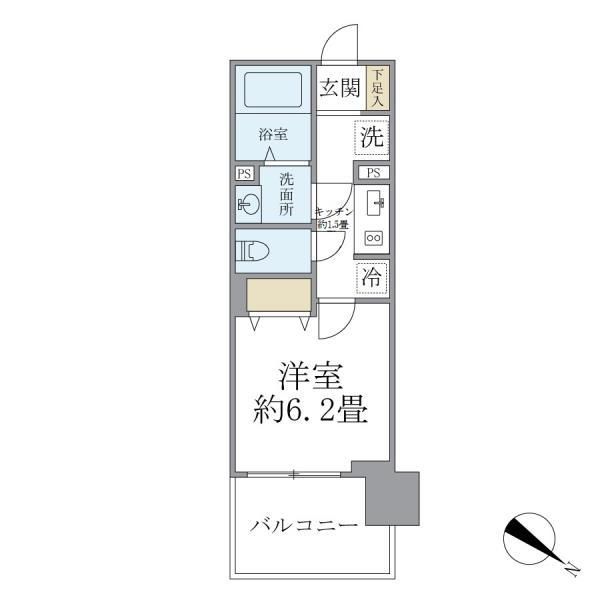 フェルモ横浜桜木町の間取り