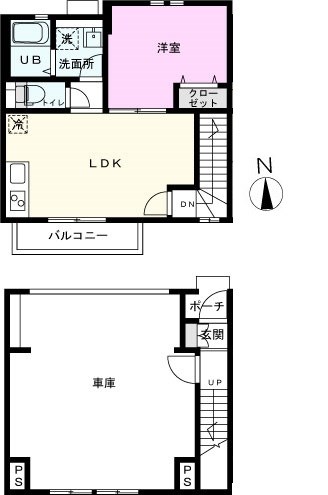 プレミアガレージ川口石神IIの間取り