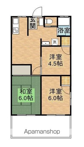黒川マンションの間取り写真