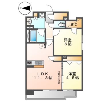 プレサンスロジェ金山ミッドゲートの間取り