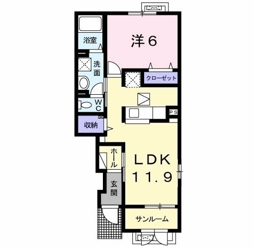 【カルマティ　Ｃの間取り】