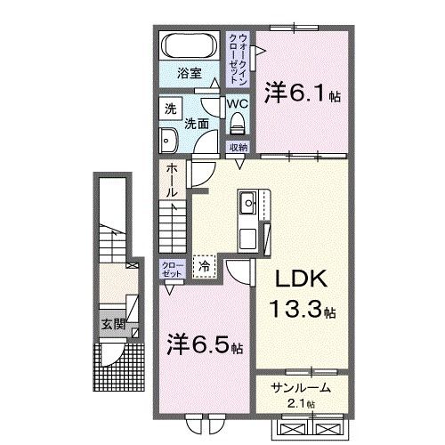 デュエパラッツォ岩田東の間取り