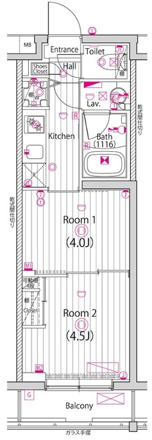 ガーラ・ヒルズ氷川台の間取り