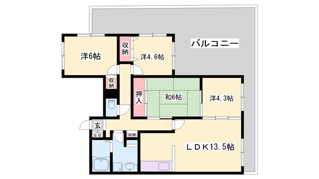 露風館の間取り