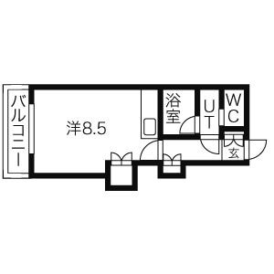 【メープル北円山の間取り】