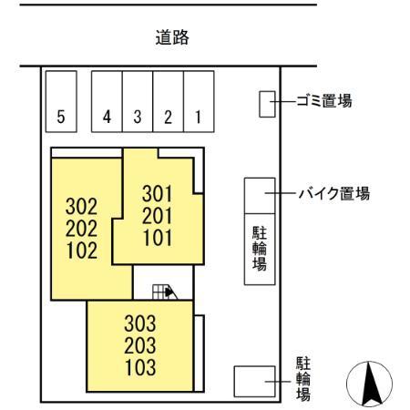 【足立区六町のアパートの建物外観】