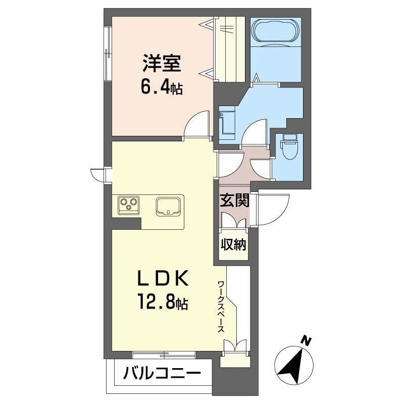 シャーメゾン関屋　301の間取り