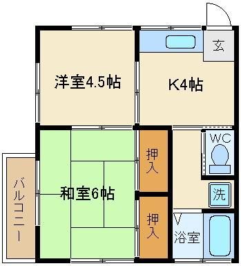 葛飾区奥戸のアパートの間取り