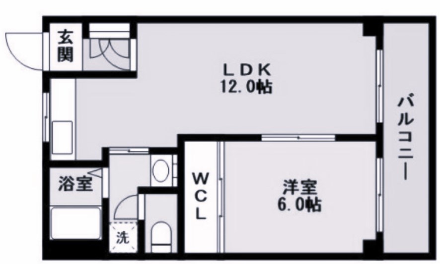 明石市東藤江のマンションの間取り