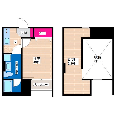 【大阪市平野区加美西のアパートの間取り】