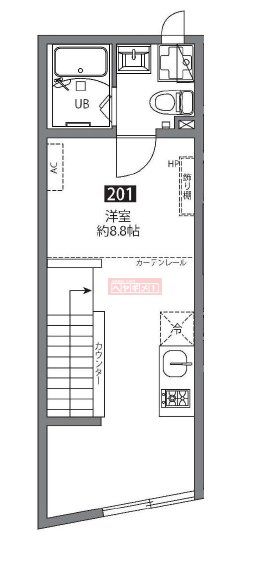 梅ヶ丘ベースの間取り