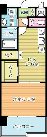 アルティザ小倉の間取り