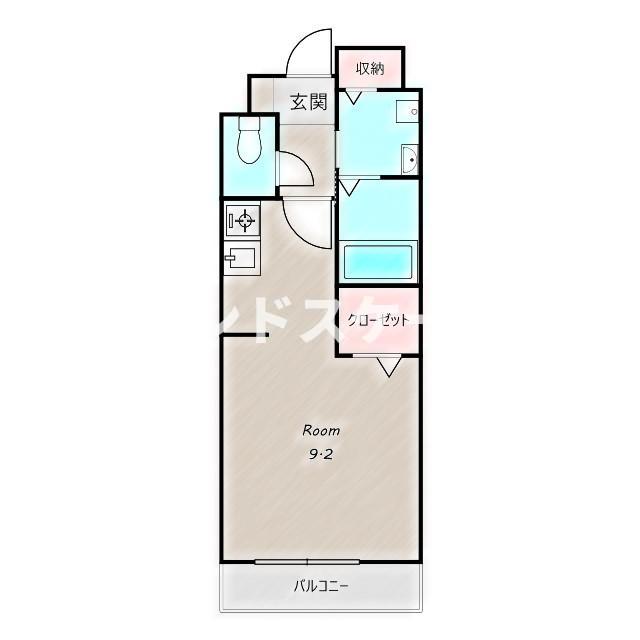 高崎市上中居町のマンションの間取り