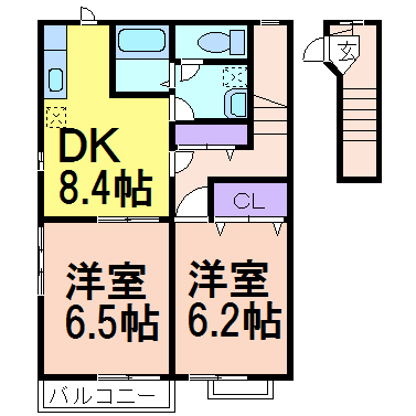 プリンス西茂呂　壱番館の間取り