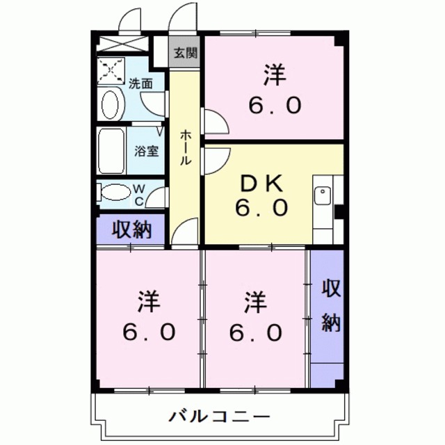 ニューマリッチ吉沢 Cの間取り